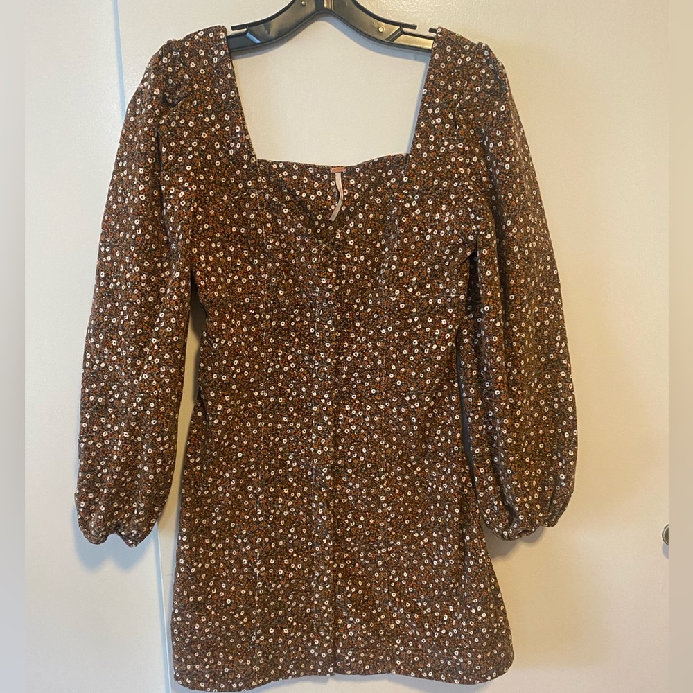 Free People Floral Mini Dress, Size 2